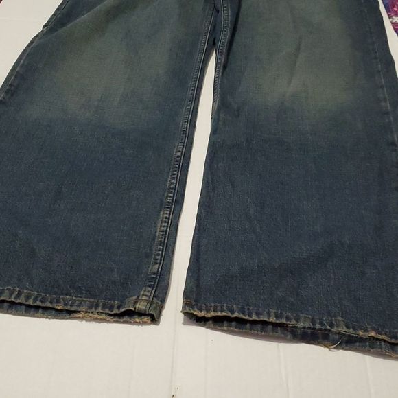 Perry Ellis Cottons Vintage Retro Medium Wash Straight Leg Jeans 42 x 32 - Picture 4 of 12